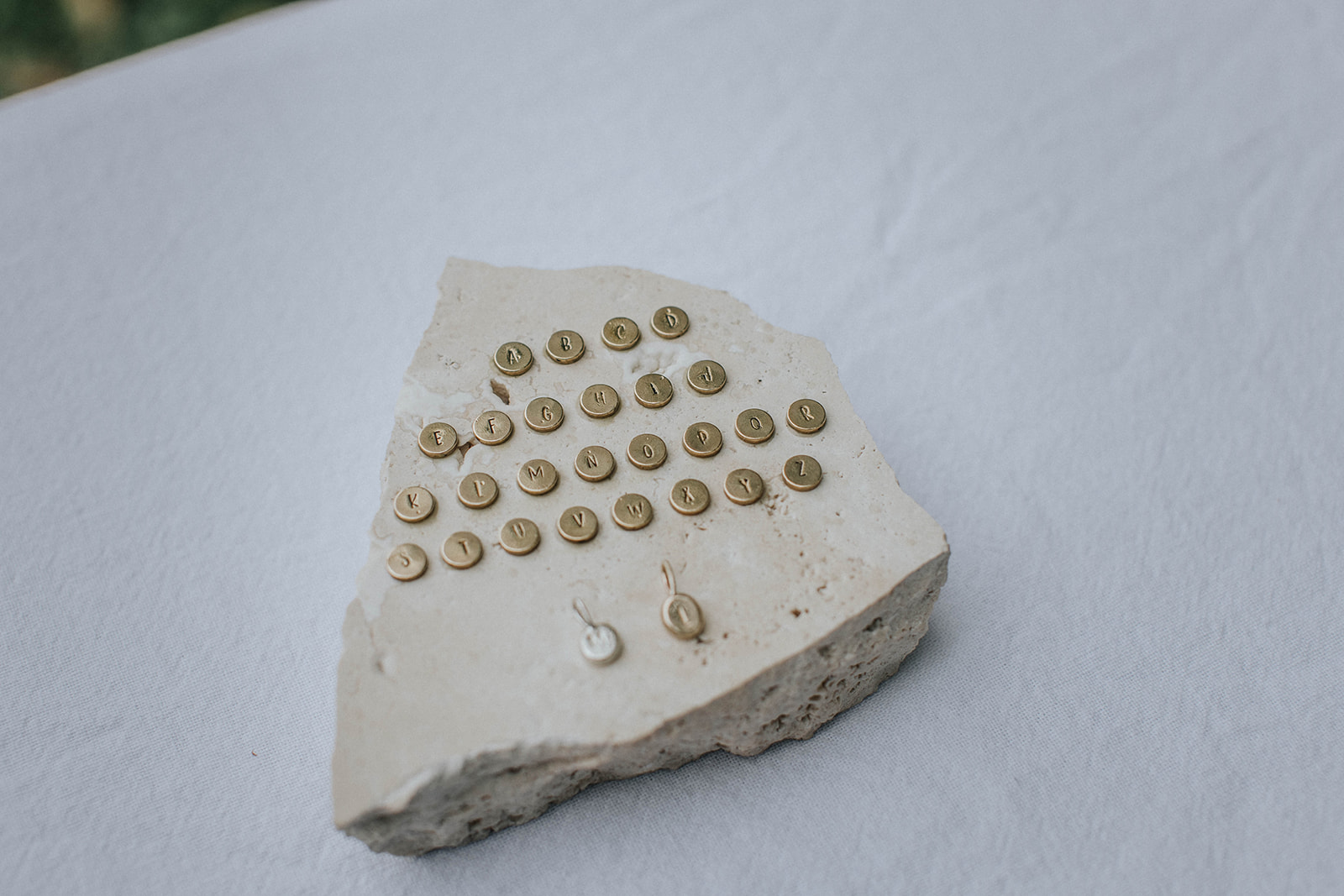 Pebble Initial Pendant